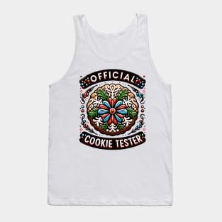 Official Cookie Tester Vintage Christmas Baking Tank Top